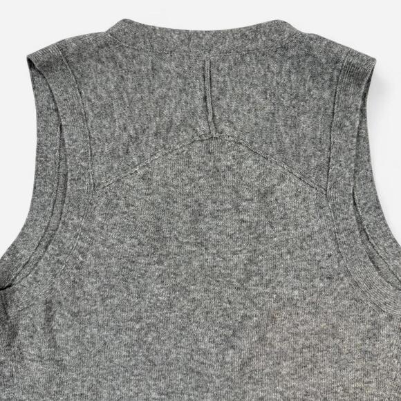 Banana Republic Wool Cashmere Sweater Vest Women’s Medium Gray Minimalist - Picture 7 of 8